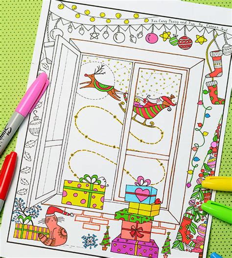 Merry Christmas Coloring Page | FaveCrafts.com