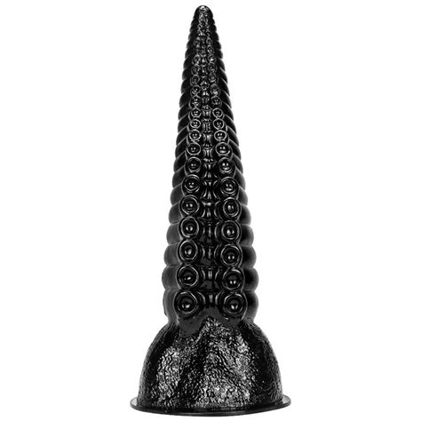 14 Inch Large Tentacle Leg Dildo Black Octopus Squid Anal Plug Tentacletoy