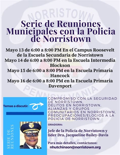 Dr Jacqueline Bailey Davis On Linkedin Norristown Police Department Is Hosting Four 4 Town