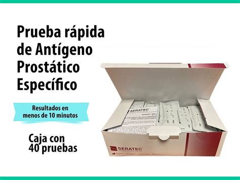 Prueba Rápida De Antígeno Prostático Específico 40 Pack Envío gratis