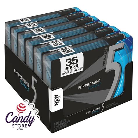 5 Cobalt Peppermint Mega Pack Gum 6ct - CandyStore.com