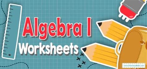 Free free printable algebra worksheet, Download Free free printable ...