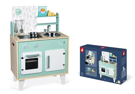 Cozinha De Madeira Azul Plume Brinquedo Educativo Para Brincar De Faz