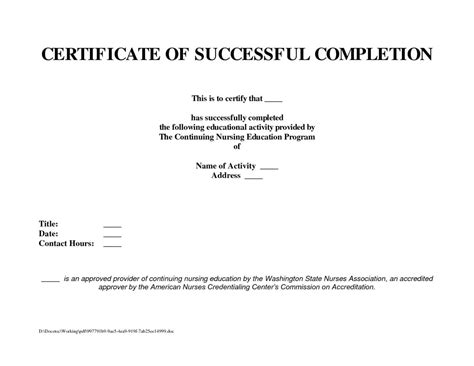 10 Template For A Certificate Of Completion | Business Letter with ...