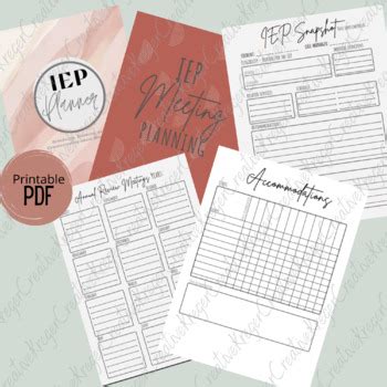 IEP Meeting And Caseload Planner By Rebecca Kreger TPT