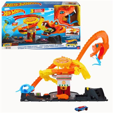 Hot Wheels City Pista Ataque Da Cobra Vs Pizzaria Blanc Toys Onde Brincar Vai Al M Da Imagina O