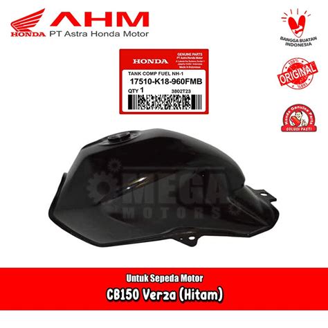 Jual Tangki Bensin Fuel Tank Honda CB150 Verza Hitam Original AHM 17510