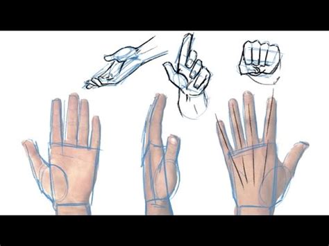 A Quick And Simple Guide To Drawing Hands Youtube