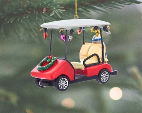 Golf Cart Personalized Christmas Ornament Golf Wedding Ornament Golf Cart Wreath Christmas T