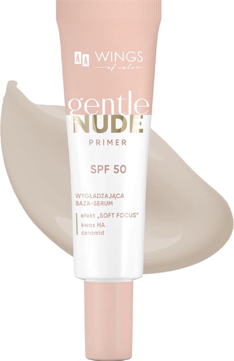AA WINGS OF COLOR Gentle Nude baza serum do twarzy wygładzająca SPF 50 30 ml Drogeria
