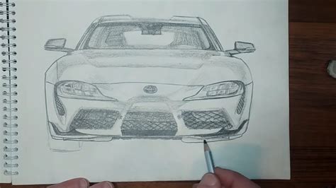 How To Draw A Car Toyota Supra How To Draw Toyota Supra Step By Step