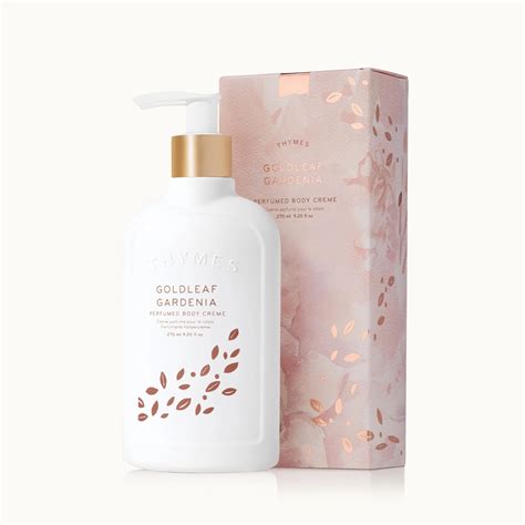 Thymes Goldleaf Gardenia Body Cream Castles And Cottages Ciao Bella Boutique