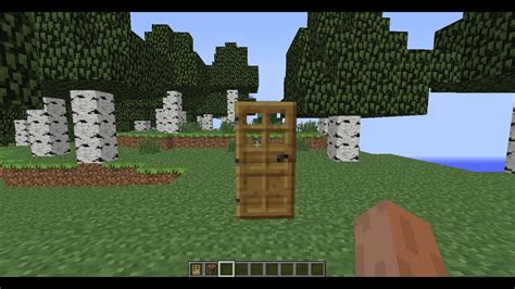 Minecraft Comment Faire Une Porte En Bois Youtube