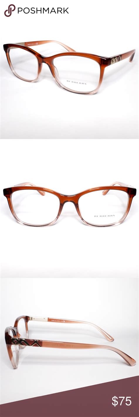 Burberry Frame B 2242 3608 5317 140 Honey Brown W Burberry Eyeglasses