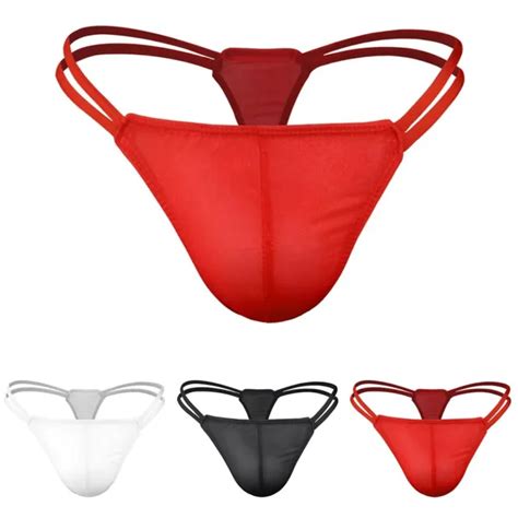 SPORTLICHE HERREN G String Tanga Slips mit Ausbuchtung Etui für aktiven