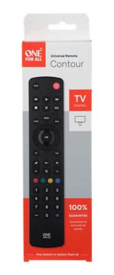 One For All Contour Universal Tv Remote Control Urc