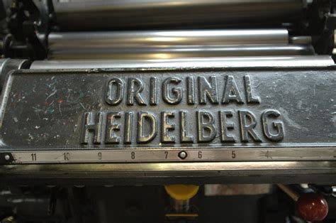 Machine à imprimer Heidelberg 6 de l imprimerie Tixier Inventaire