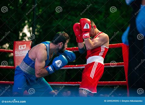 Stepan Oganisyan Versus Gurgen Madoyan during Boxing Match between ...