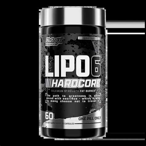 Nutrex Research Lipo 6 Hardcore 60 Capsules Super Supplement