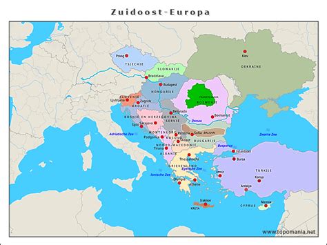 Topografie Zuidoost Europa Topomania Net