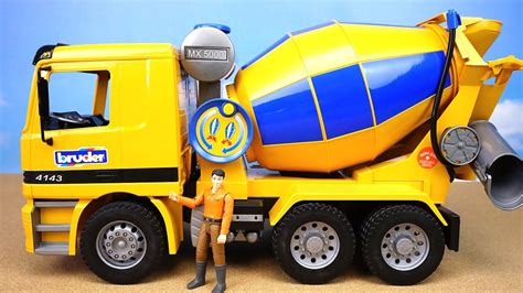 BRUDER. Большая бетономешалка Mercedes-Benz. Игрушечные машинки для ...