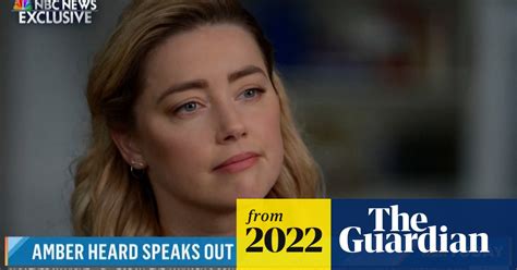 Amber Heard Says She Does Not Blame Jury For Johnny Depp Verdict Video Film The Guardian