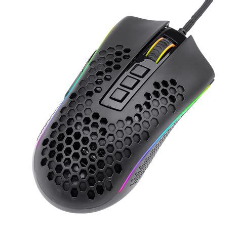 Redragon M808 Storm Lightweight RGB Gaming Mouse, 85g Ultralight Honey ...