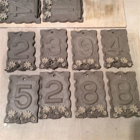 House Numbers Ceramic Door Number Plaque Frost Proof 55 X Etsy