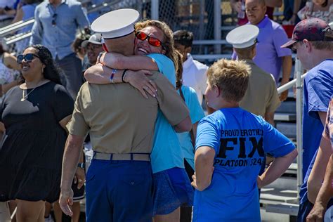 A New U S Marine With Lima Company 3rd Recruit Training Battalion Is