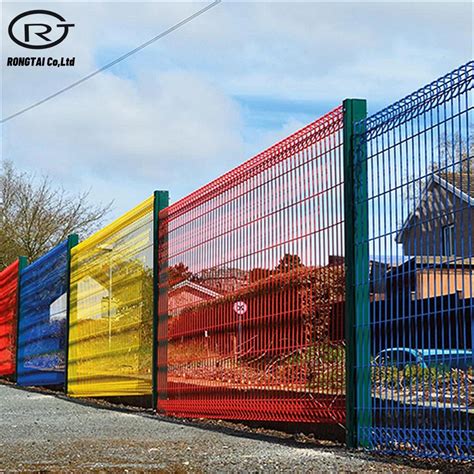 Powder Coated Roll Top Triangle Bending Brc Welded Wire Mesh Fence