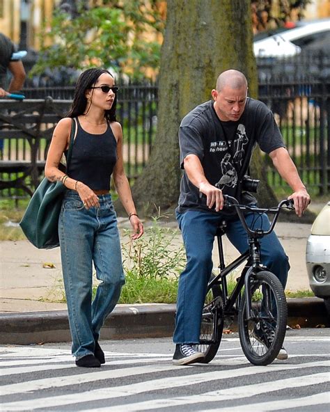 Channing Tatum, Zoë Kravitz fuel dating rumors with bike ride