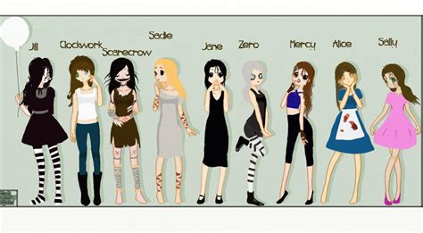 My Creepypasta Oc X All The Creepypasta Girls By Socialglory On Deviantart