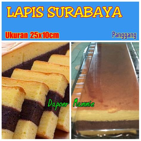 Jual Bolu Lapis Surabaya 25x10cm Kurirgrabgojek Only Indonesia