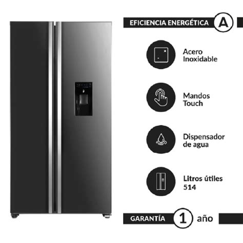 Refrigerador FDV Deluxe Smart 514 L SBS Inox FDV Falabella