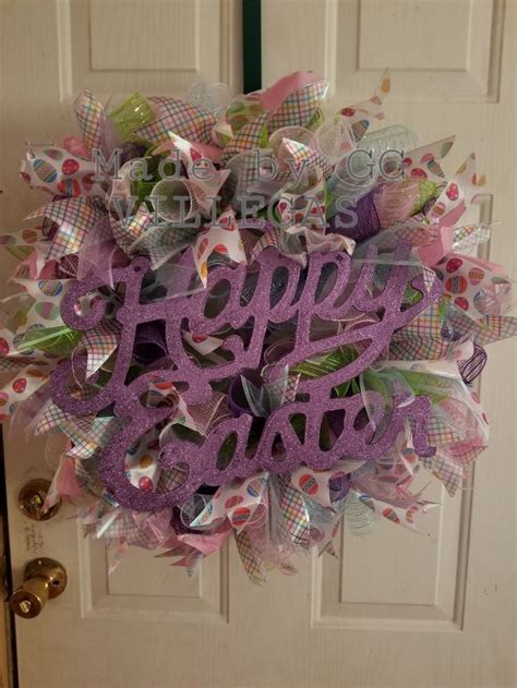 Springtime Delight: DIY Easter Wreath with Deco Mesh and Ribbon