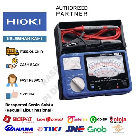 Jual Analogue Insulation Tester 1kv Megger Hioki 3490 Shopee Indonesia