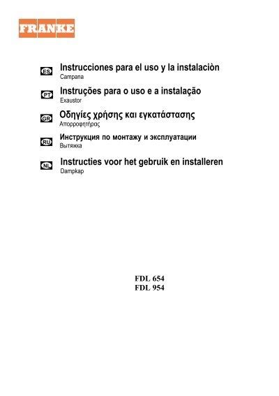 Instrucciones Para El Uso Y La Instalaci