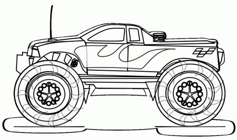 Monster Truck Race Coloring Pages