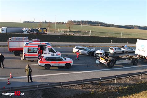 Acht Unf Lle Mit Massenkarambolage Auf Der A Bei Schleiz