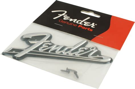 Logo - Fender, Blackface, silver on black | CE Distribution