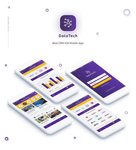 DataTech CRM apps on Behance