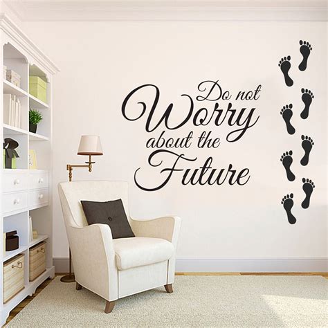 Quotes Wall Decals Inspirational Quotes Footprints Wall Vinyl Decal ...