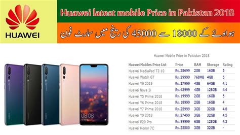 Huawei Mobiles Rates