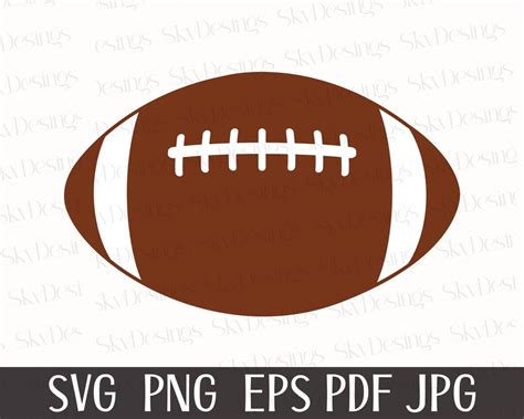 Football SVG Football Silhouette Football PNG Football Cut - Etsy