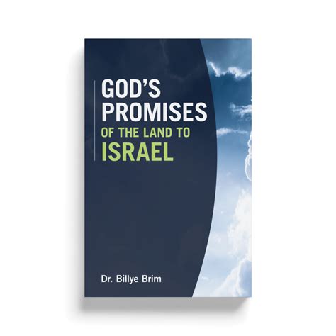 Gods Promises To The Land Of Israel Mini Book Billye Brim Ministries