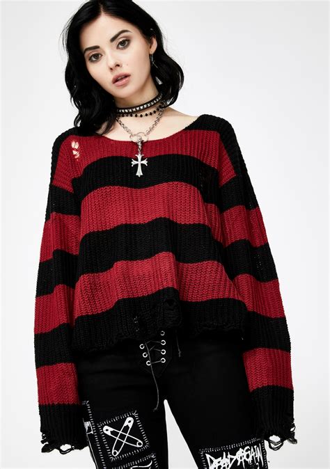 Killstar Casey Knit Sweater Dolls Kill