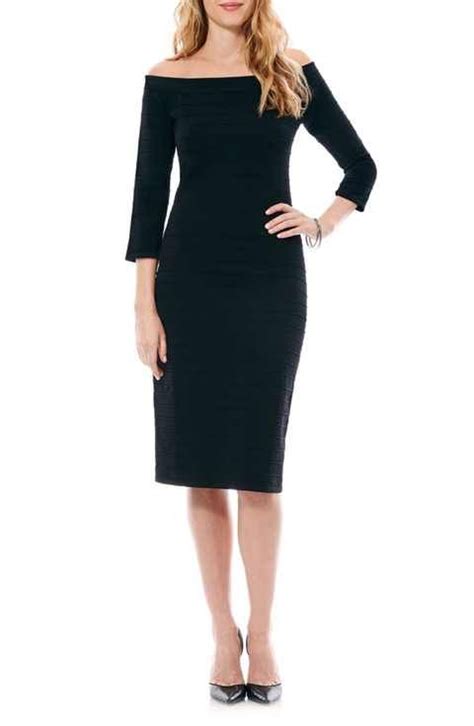 Laundry By Shelli Segal Bandage Knit Sheath Dress Knit Sheath Dress