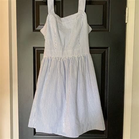 J Crew Dresses J Crew Stripe Dress With Tie Back Poshmark