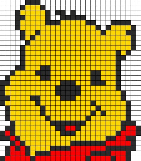 Winnie The Pooh Characters Perler Bead Pattern Easy Perler Bead Images