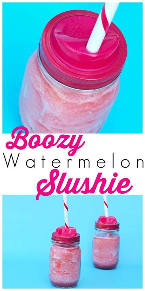 Boozy Watermelon Slushie Recipe Perfect Summer Drink This Is A Treat